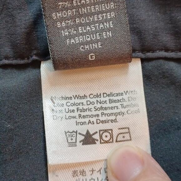 Eddie Bauer LG Skirted Shorts Sport Performance Nylon Active Hiking Gray Large L - Picture 4 of 9